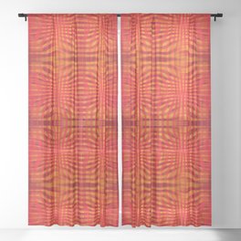 Pinched the Flame Sheer Curtain