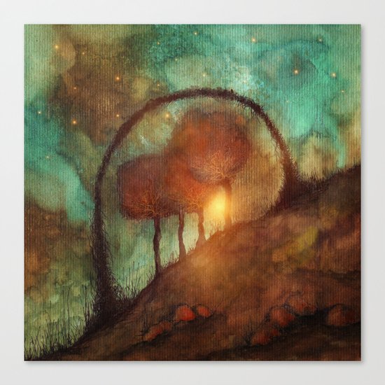 Track 28: Sunset and Dreams II Canvas Print