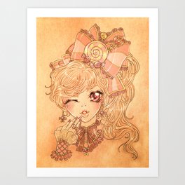 Twisted Candy Art Print