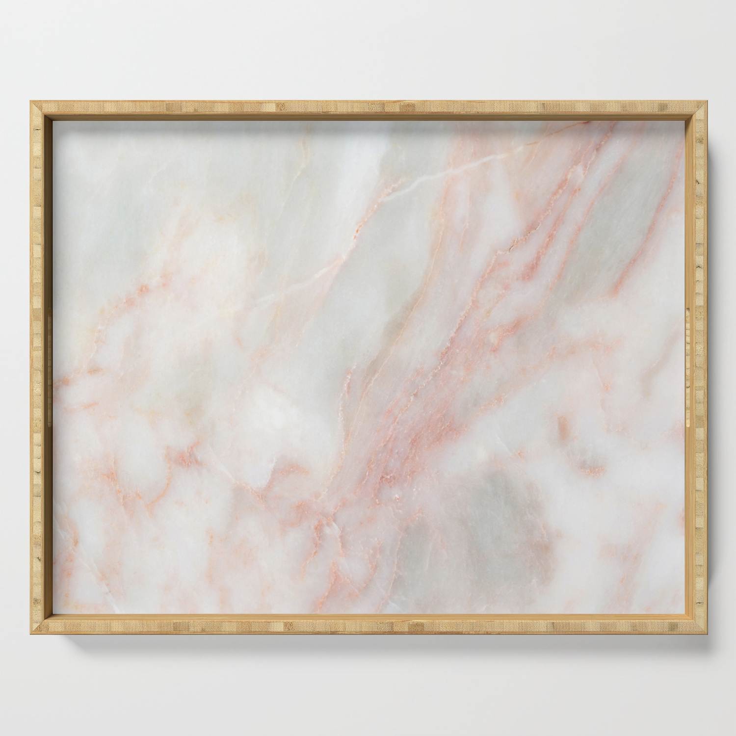 Softest Blush Pink Marble Serving Tray By Marbleco Society6