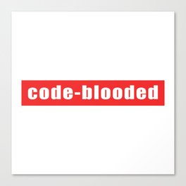Code-blooded Canvas Print