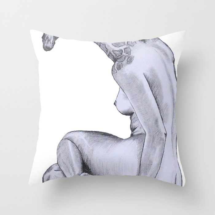 Big Booty Girl Throw Pillow by Asia Fuse Dirty Tease