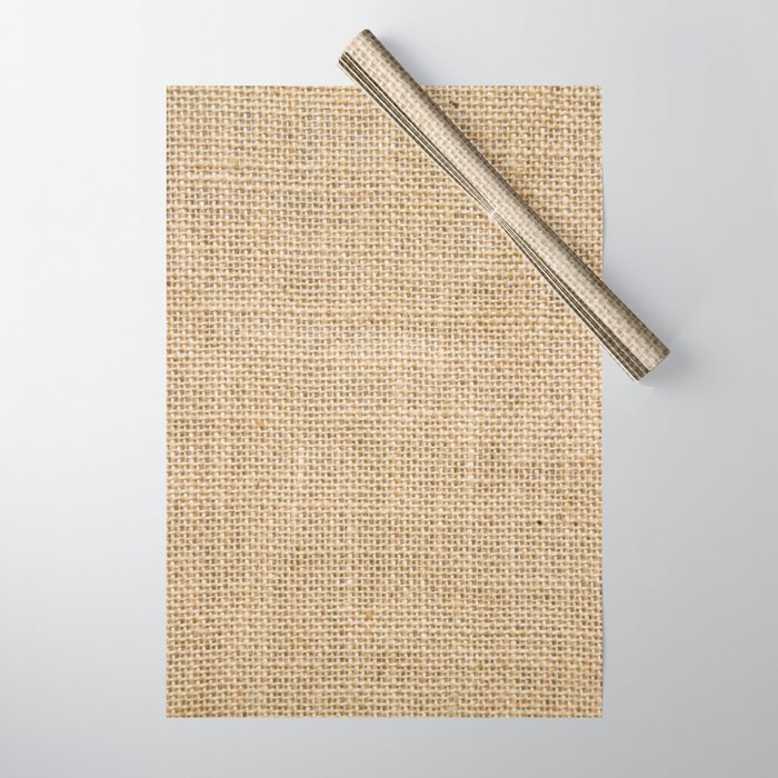 Burlap Fabric Wrapping Paper