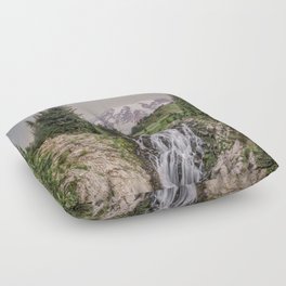 North Cascade Waterfall Floor Pillow