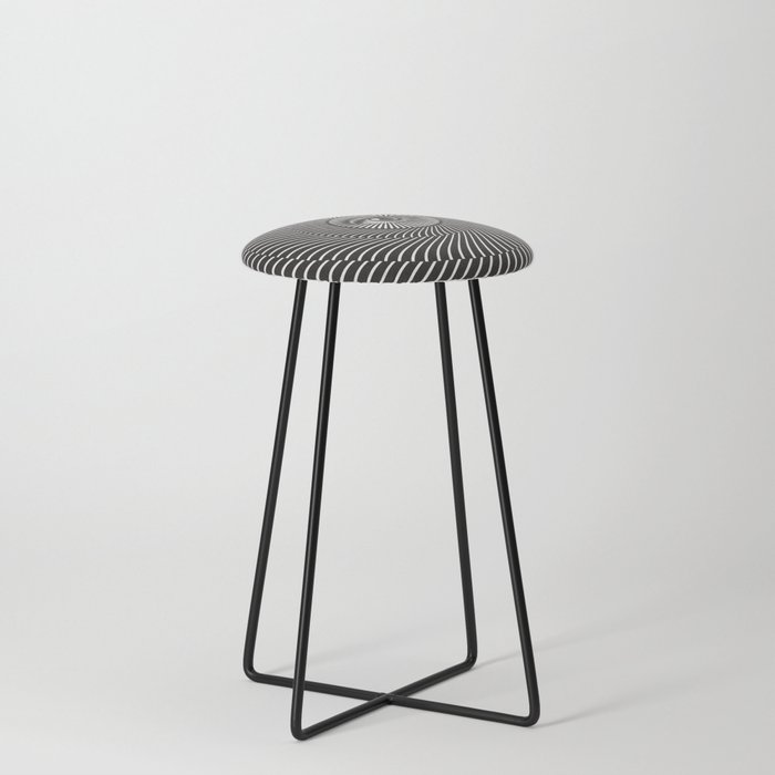 All Seeing Eye - Monochrome Counter Stool