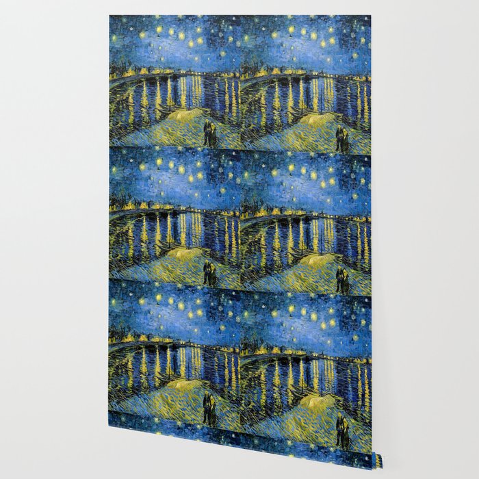 Vincent Van Gogh Starry Night Over The Rhone Wallpaper By Jjbzz