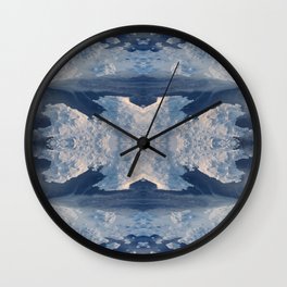 Nordic Blues Wall Clock | Abstract, Pattern 