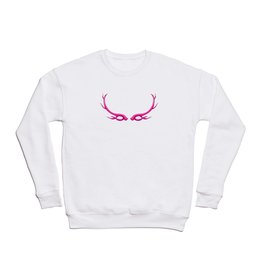 Hot Pink Antlers Crewneck Sweatshirt