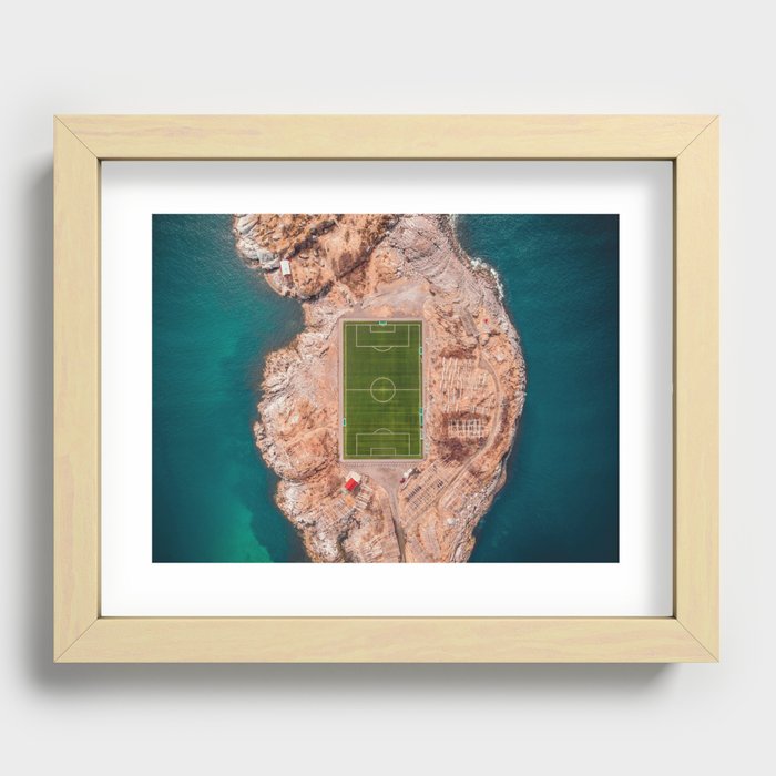 Soccer and Football 35 Recessed Framed Print