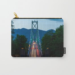 Lion's Gate Bridge, Vancouver British Columbia, early evening Carry-All Pouch