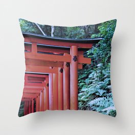 Inari Gates Galore Throw Pillow