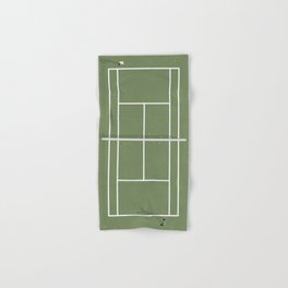 Tennis Court From Above | Illustration  Hand & Bath Towel