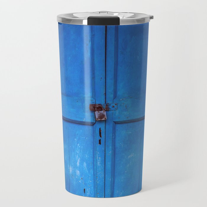 Blue Indian Door Travel Mug