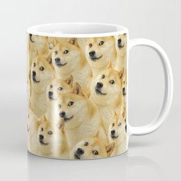doge shiba inu seamless pattern  Coffee Mug