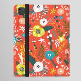 Red Spring Blooming Floral Blossom Garden iPad Folio Case