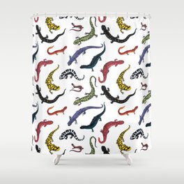 Northeastern Salamanders Shower Curtain