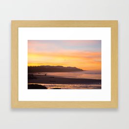 Long Beach Sunrise Framed Art Print