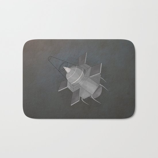 To the Moon and back Bath Mat
