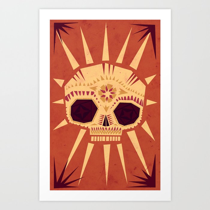 Discover the motif SUGAR SKULL by Yetiland as a print at TOPPOSTER