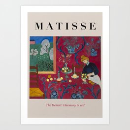 Henri Matisse, The Dessert Harmony in Red, Gallery Wall Set, Modern Home Décor Art Print