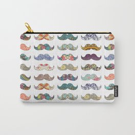 Mustache Mania Carry-All Pouch | Pattern, Illustration, Funny, Graphicdesign, Moustache, Mixed Media, Mustaches, Staches, Digital 