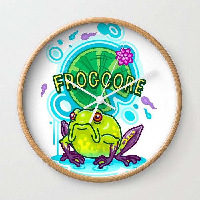 Frogcore Wall Clock
