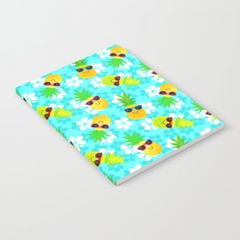 Funny Summer Tropical Pineapples Notebook