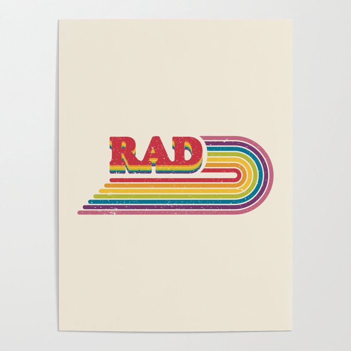 Rad Rainbow Poster