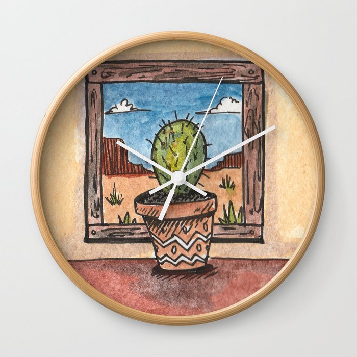 Cactus #1 Wall Clock