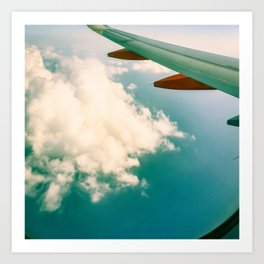 Clouds on the Med Art Print