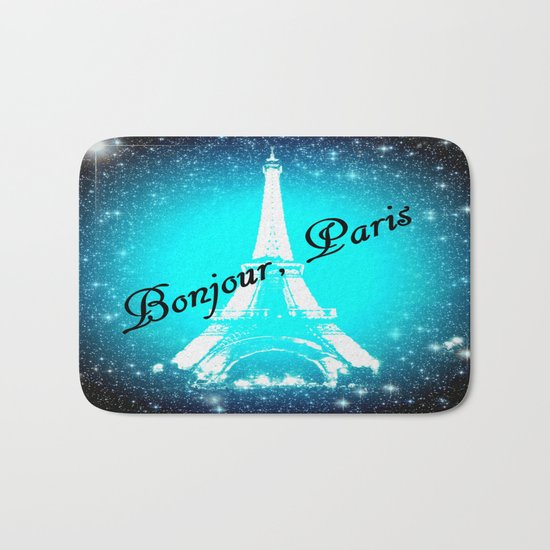 Bonjour, Paris! Bath Mat