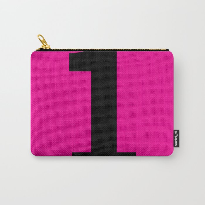 Number 1 (Black & Magenta) Carry-All Pouch