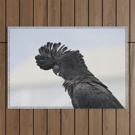 Black Cockatoo Outdoor Rug