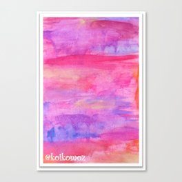 Abstract Sunset Canvas Prints Society6