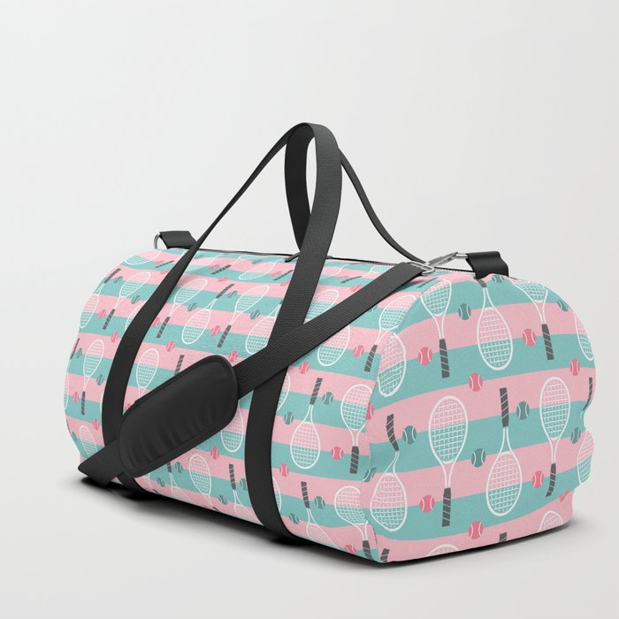 Colorful seamless tennis pattern Duffle Bag
