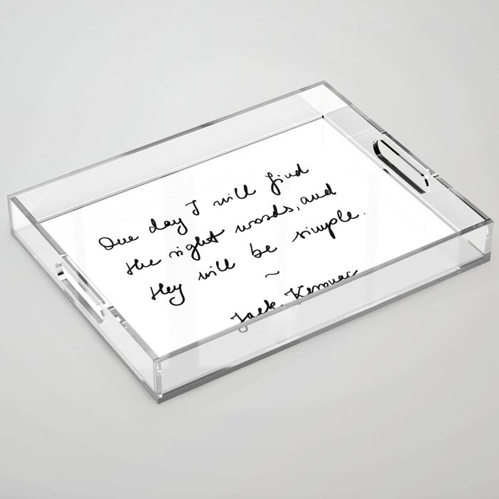 Jack Kerouac - The Dharma Bums - Quote Acrylic Tray