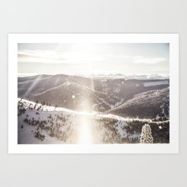 Vail Ski Resort's Iconic Back Bowls: Vail Colorado Art Print
