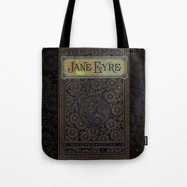Jane Eyre by Charlotte Bronte, Vintage Book Cover Tote Bag