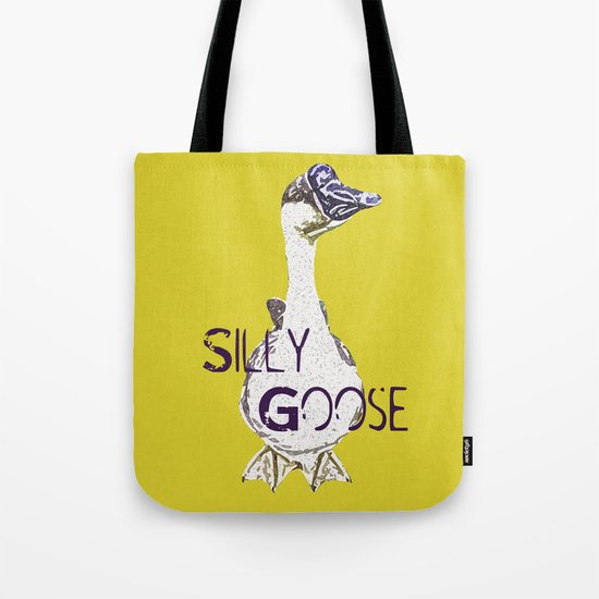 "Silly Goose" ~ African Goose, Geese Pop Art Photography! Gotta Love the Honkers! Tote Bag