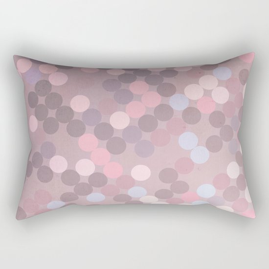 Polka Dots Geometry Rectangular Pillow