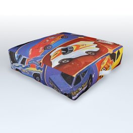 Rare Hot Wheels Italian Market Mebetoys Redline Flying Colors Poster Outdoor Floor Cushion