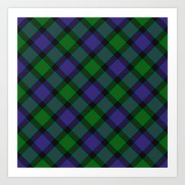 Clan Blair Tartan Art Print | Clanblair, Blue, Clan, Blairtartan, Green, Family, Traditional, Plaid, Scottish, Tartan 