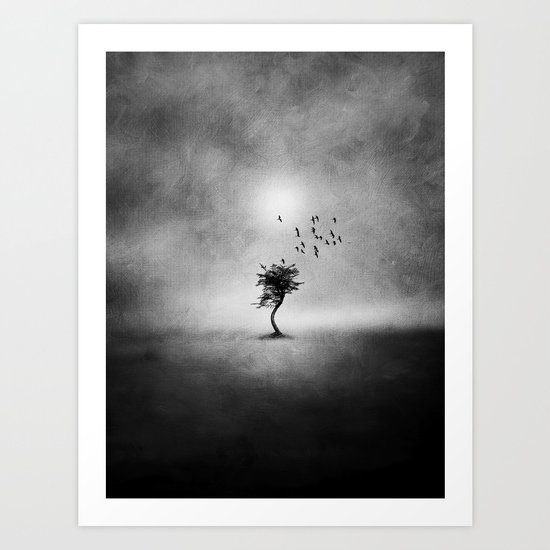 Minimal B&W II Art Print