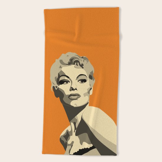 Lili St Cyr Beach Towel