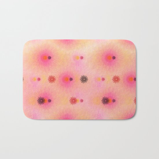 flower power happiness Bath Mat