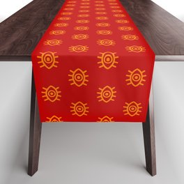 Eyes on You - Fiery Red Table Runner