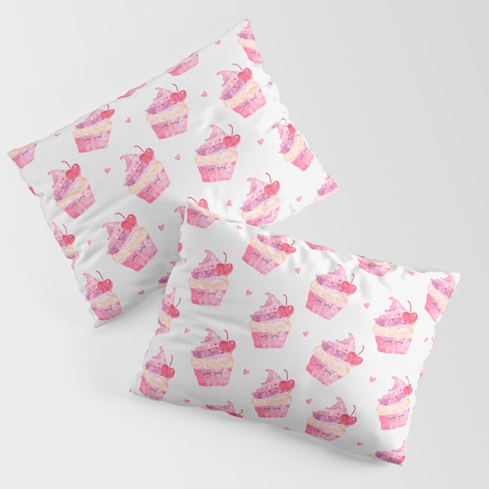 Bite Me Cupcake - Pink Pillow Sham