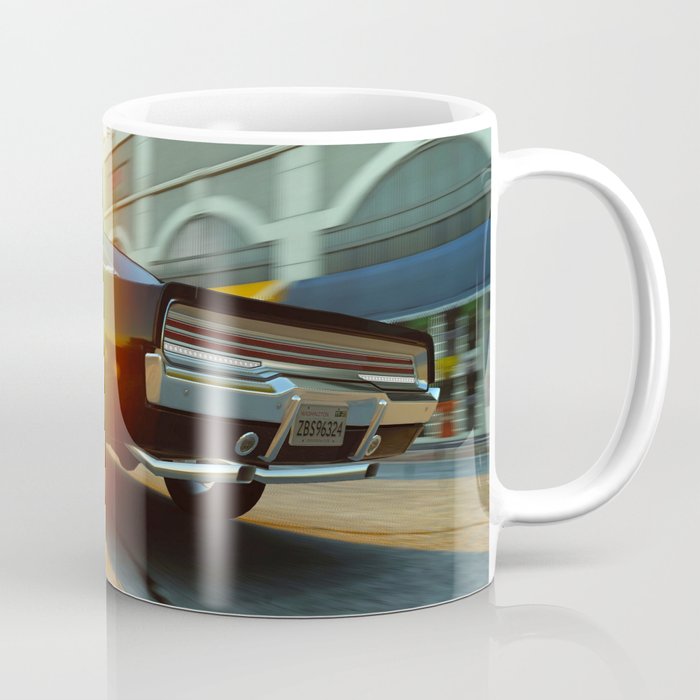 Blown RT Charger rea racing view black muscle car automobile transportation color photograph / photography poster posters Coffee Mug