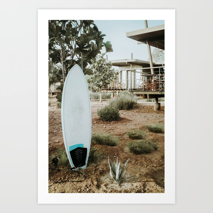 Surfboard - Morocco travel photography Art Print