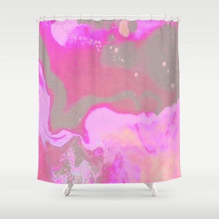 Fuschia Swirls Shower Curtain By Amykeng Society6
